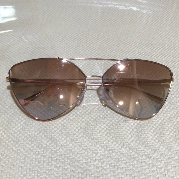 Authentic Prada Mirrored Aviator  Sunglasses Prada Aviator Sunglasses SPS 53P Black Silver 1537714  main image 2